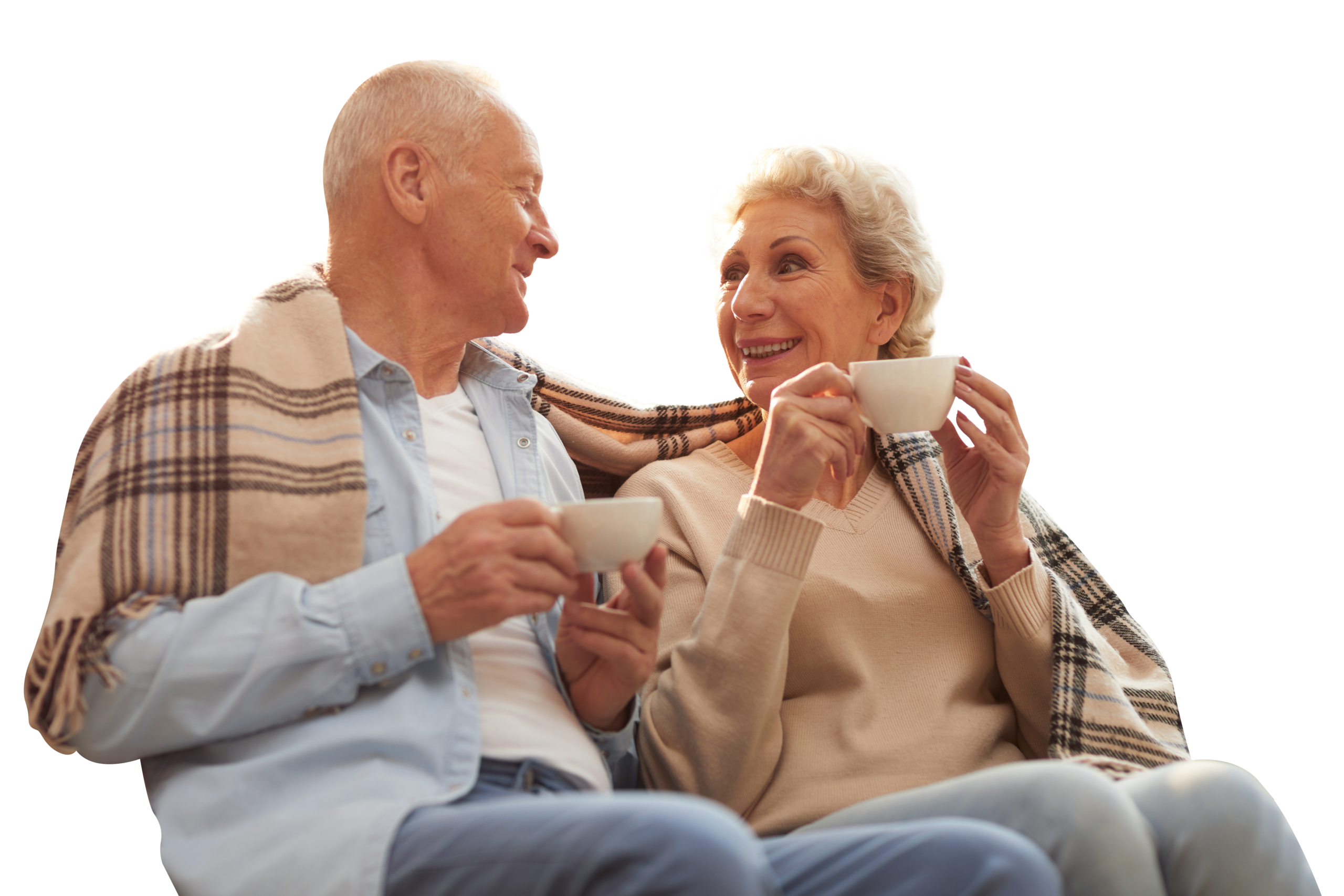 Senior Couple Enjoying Tea Original 546340